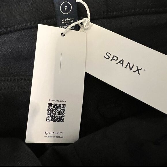 SPANX Black Denim Ankle Skinny Jeans in Clean Black Sz Small NWT 🏷️ - Picture 12 of 14